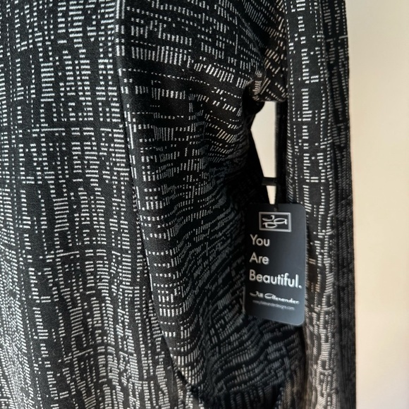 NWT Jill Alexander Creation Retro Style Cowl Neck Black Patterned Tunic Sz S - Picture 5 of 9